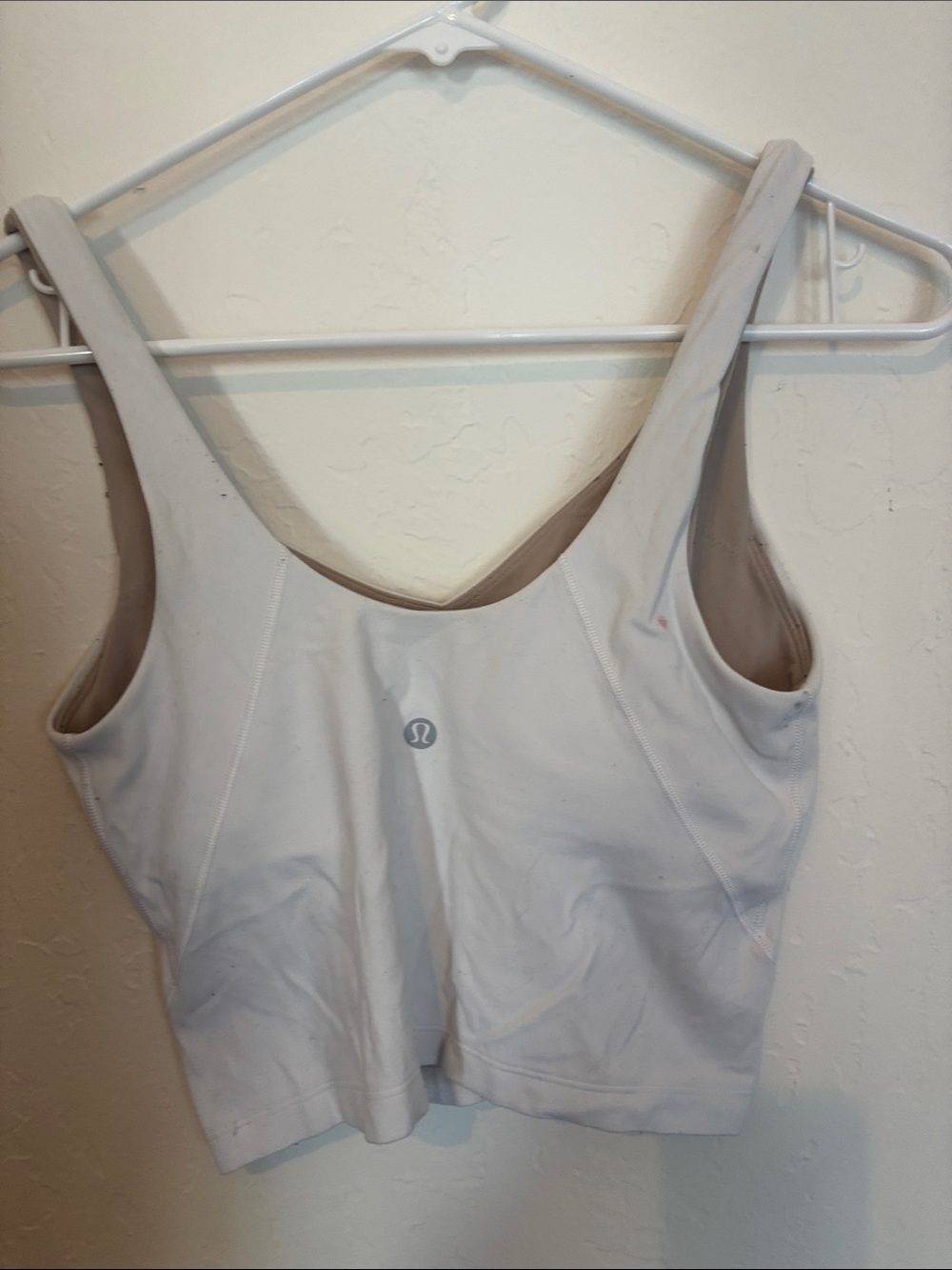 lululemon athletica Light Gray/Beige Sports Bra